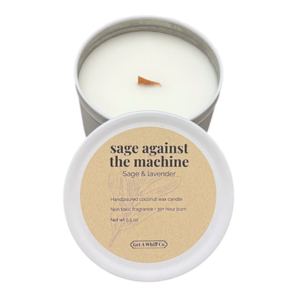 Matte Tin Crackling Candle