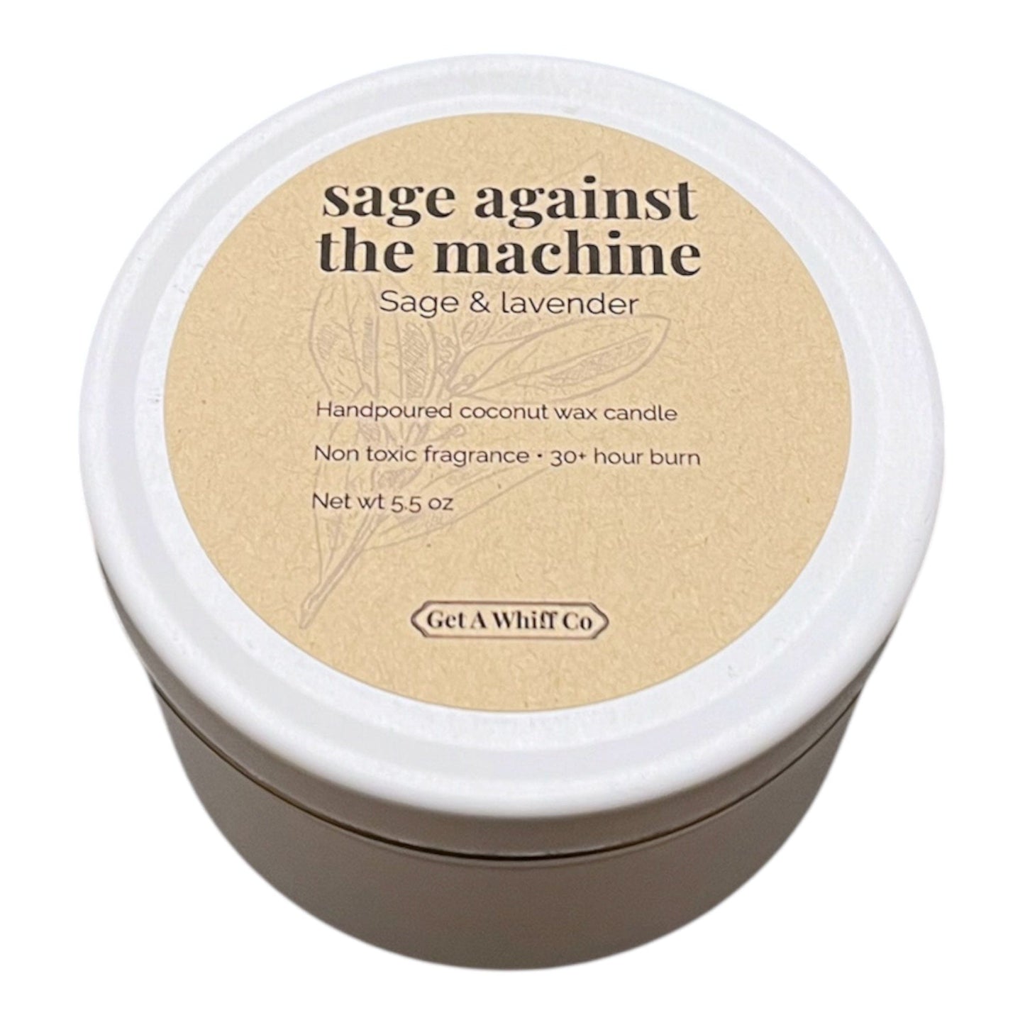 Matte Tin Crackling Candle