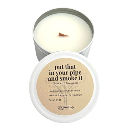 Matte Tin Crackling Candle