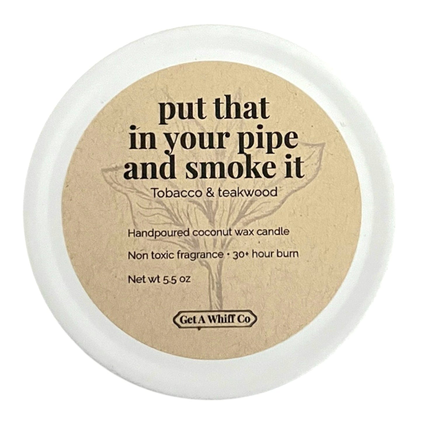 Matte Tin Crackling Candle