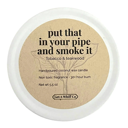 Matte Tin Crackling Candle