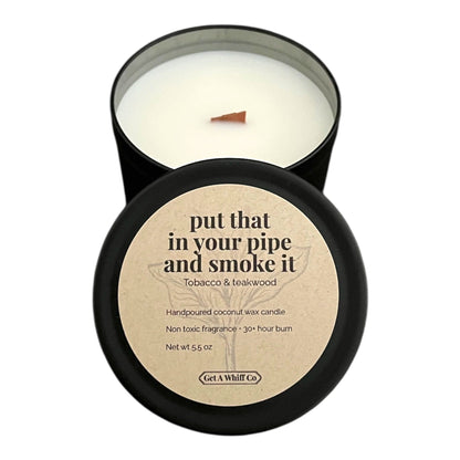 Matte Tin Crackling Candle