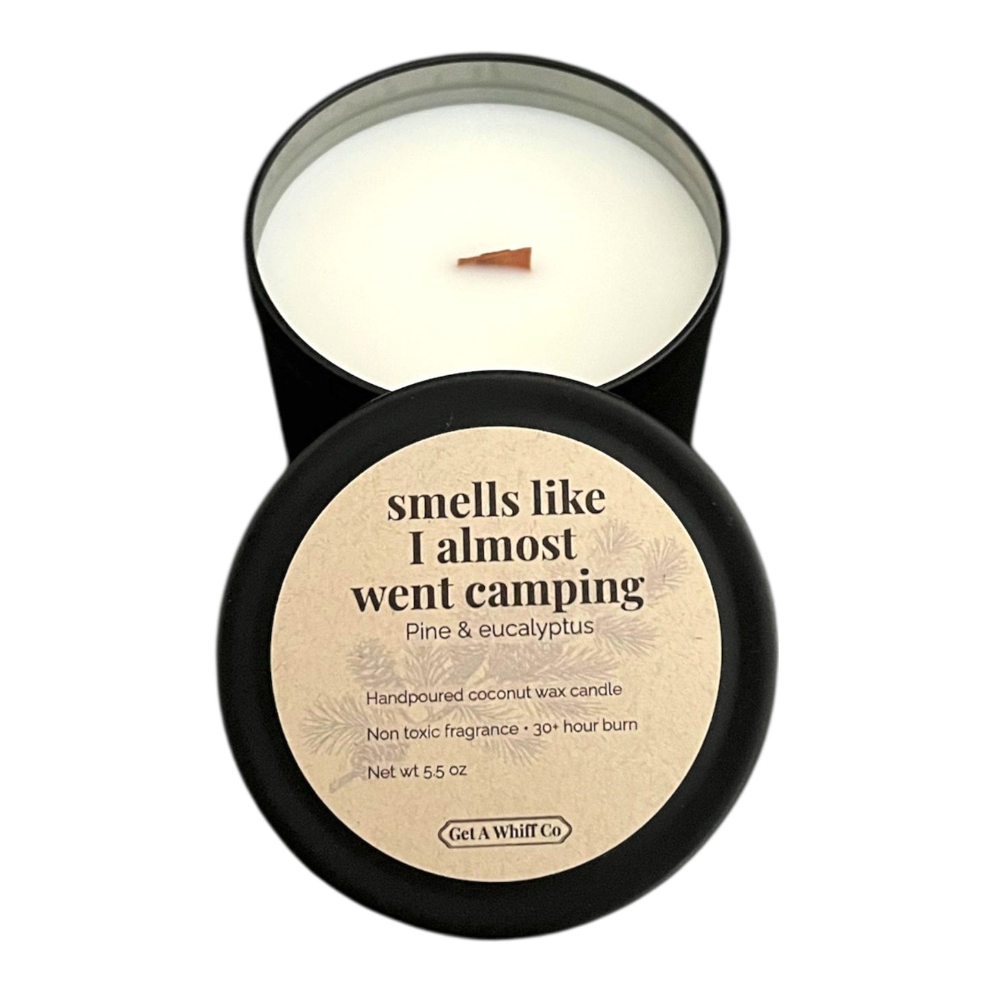 Matte Tin Crackling Candle