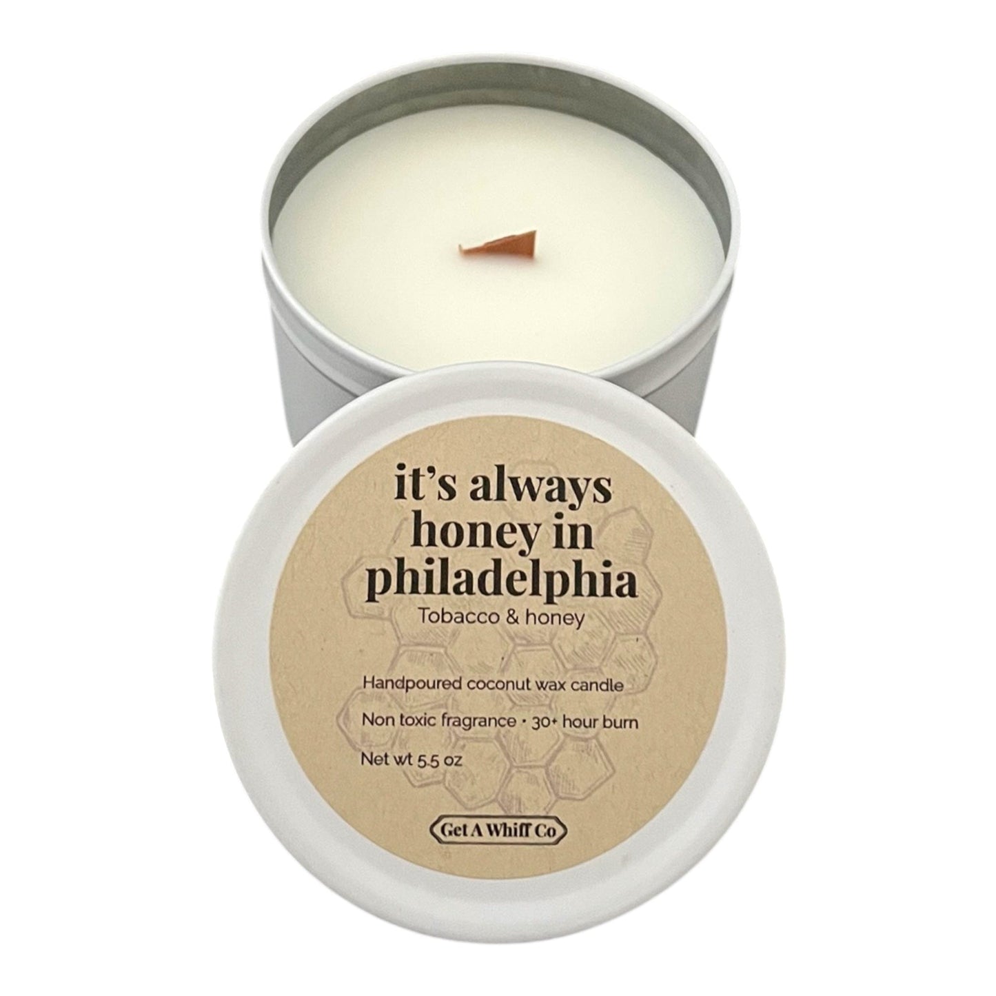 Matte Tin Crackling Candle