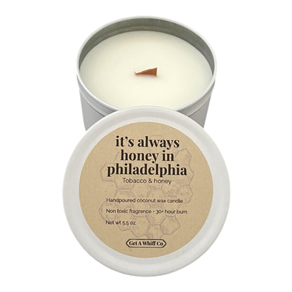 Matte Tin Crackling Candle