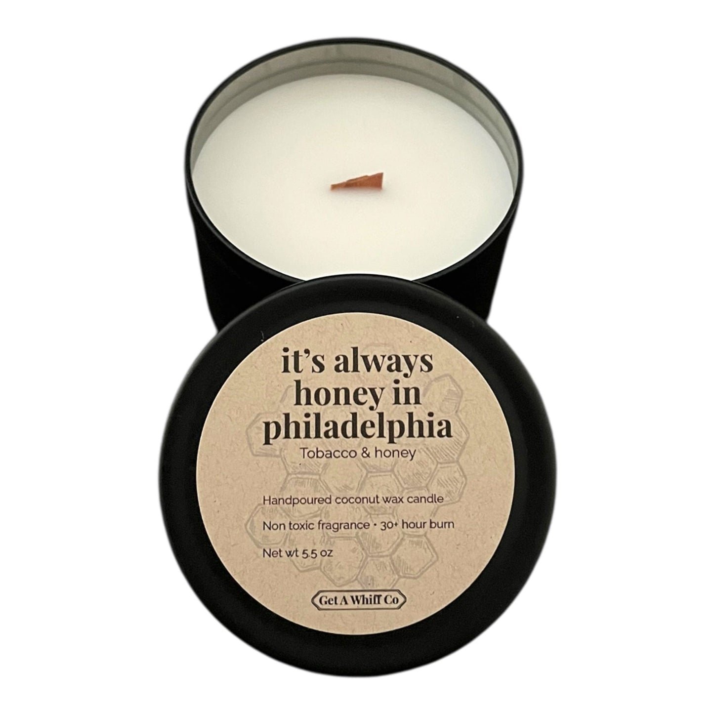 Matte Tin Crackling Candle