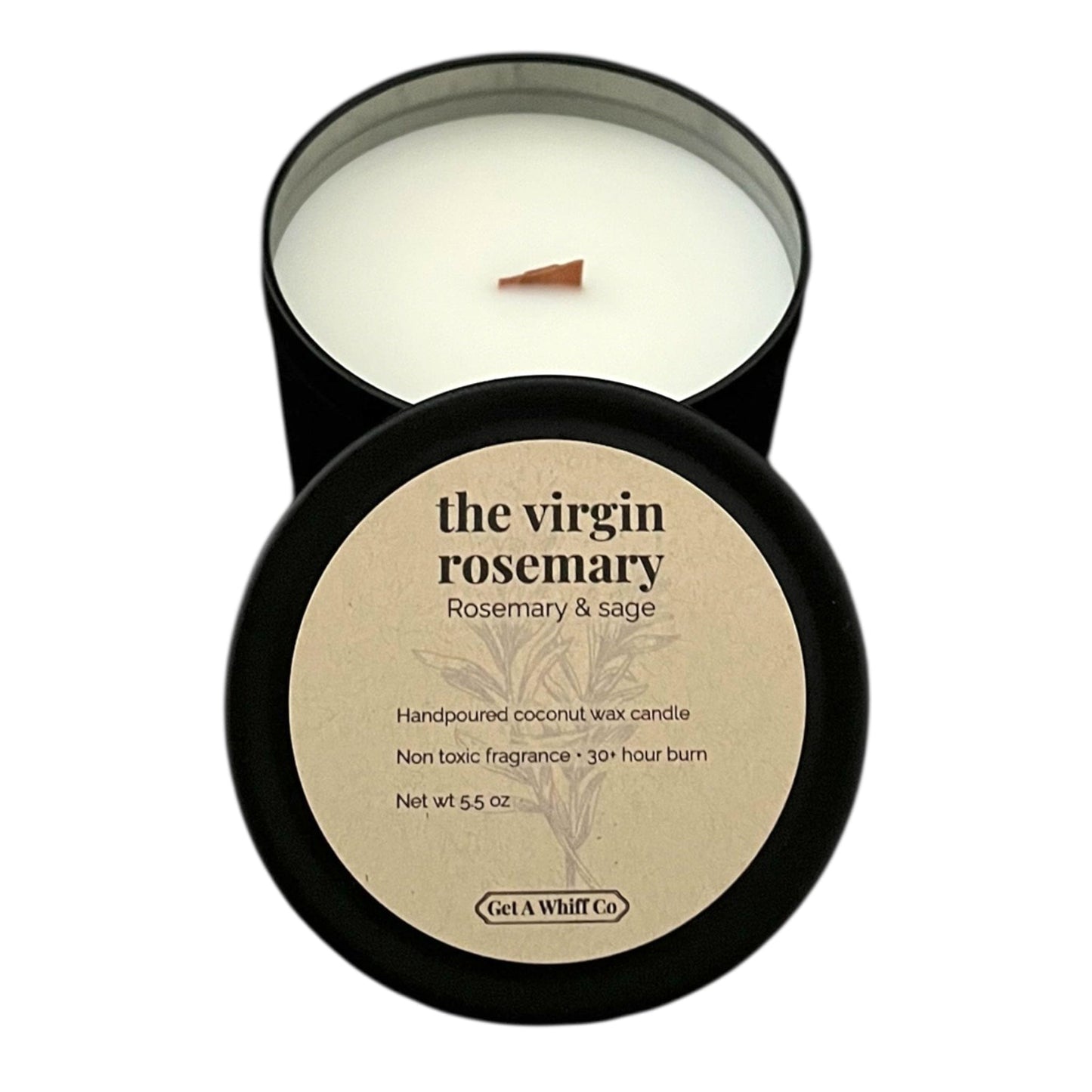 Matte Tin Crackling Candle