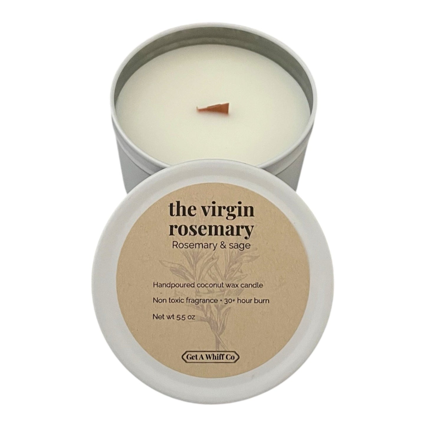 Matte Tin Crackling Candle