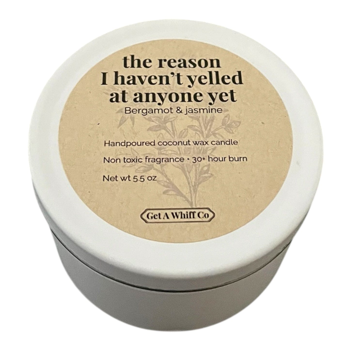 Matte Tin Crackling Candle