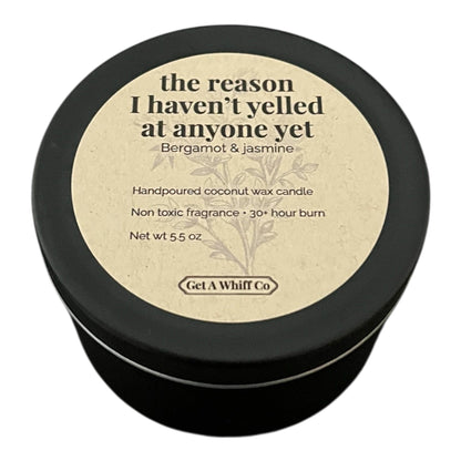 Matte Tin Crackling Candle