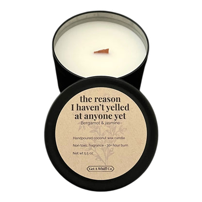 Matte Tin Crackling Candle