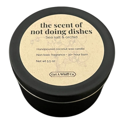 Matte Tin Crackling Candle