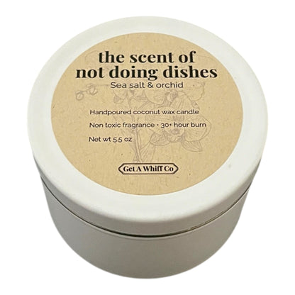 Matte Tin Crackling Candle