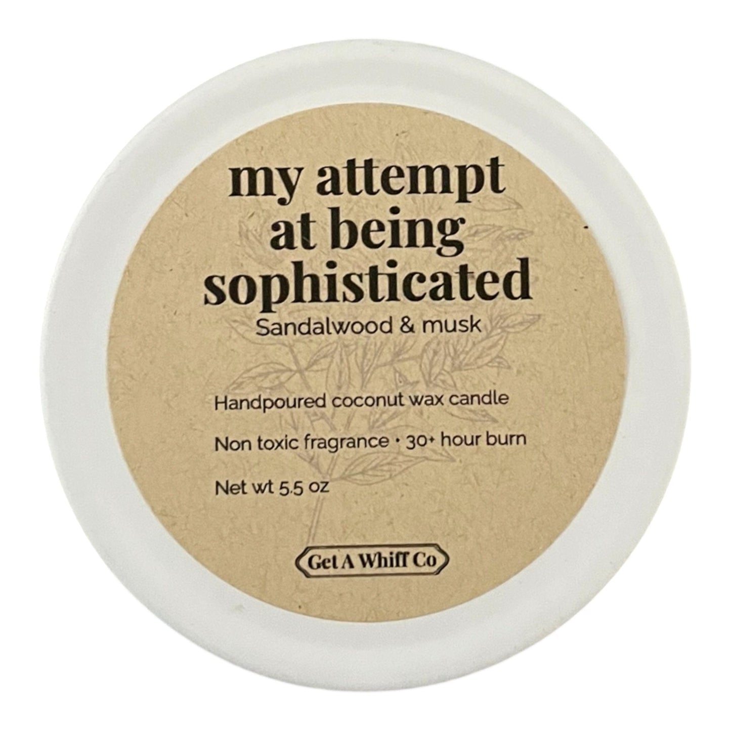 Matte Tin Crackling Candle