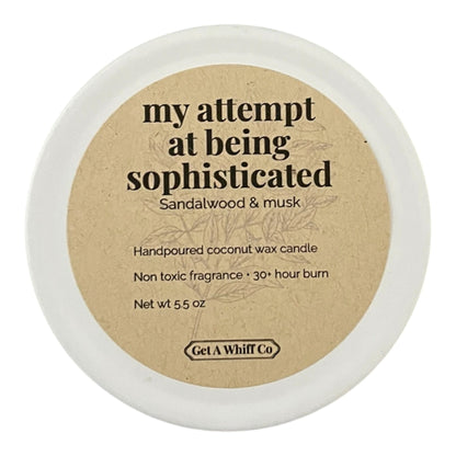 Matte Tin Crackling Candle