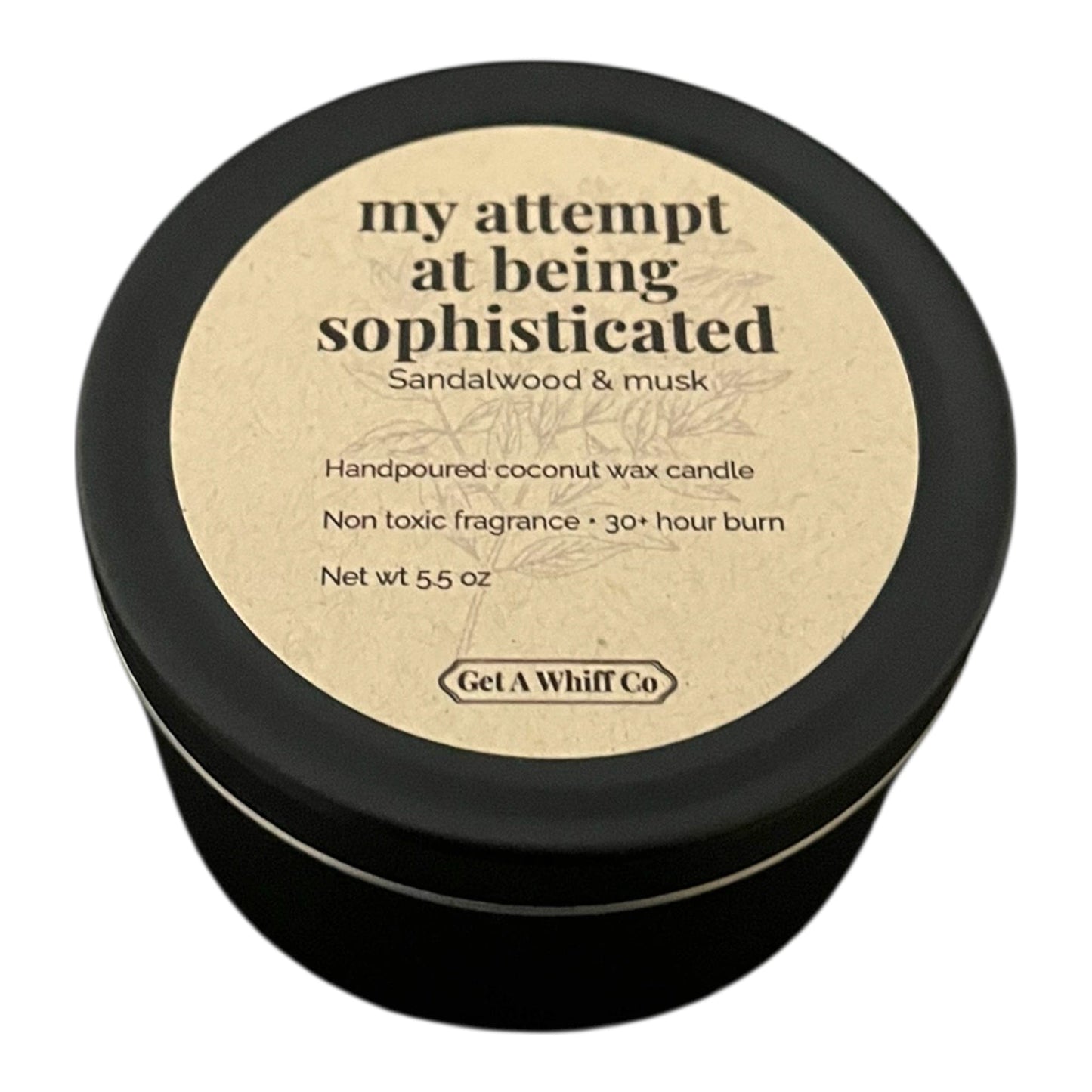 Matte Tin Crackling Candle