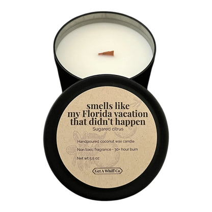 Matte Tin Crackling Candle