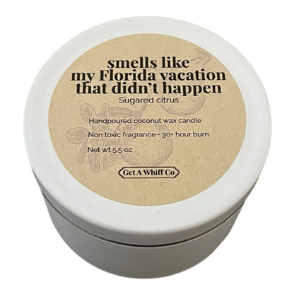 Matte Tin Crackling Candle