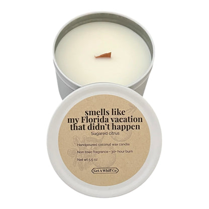 Matte Tin Crackling Candle
