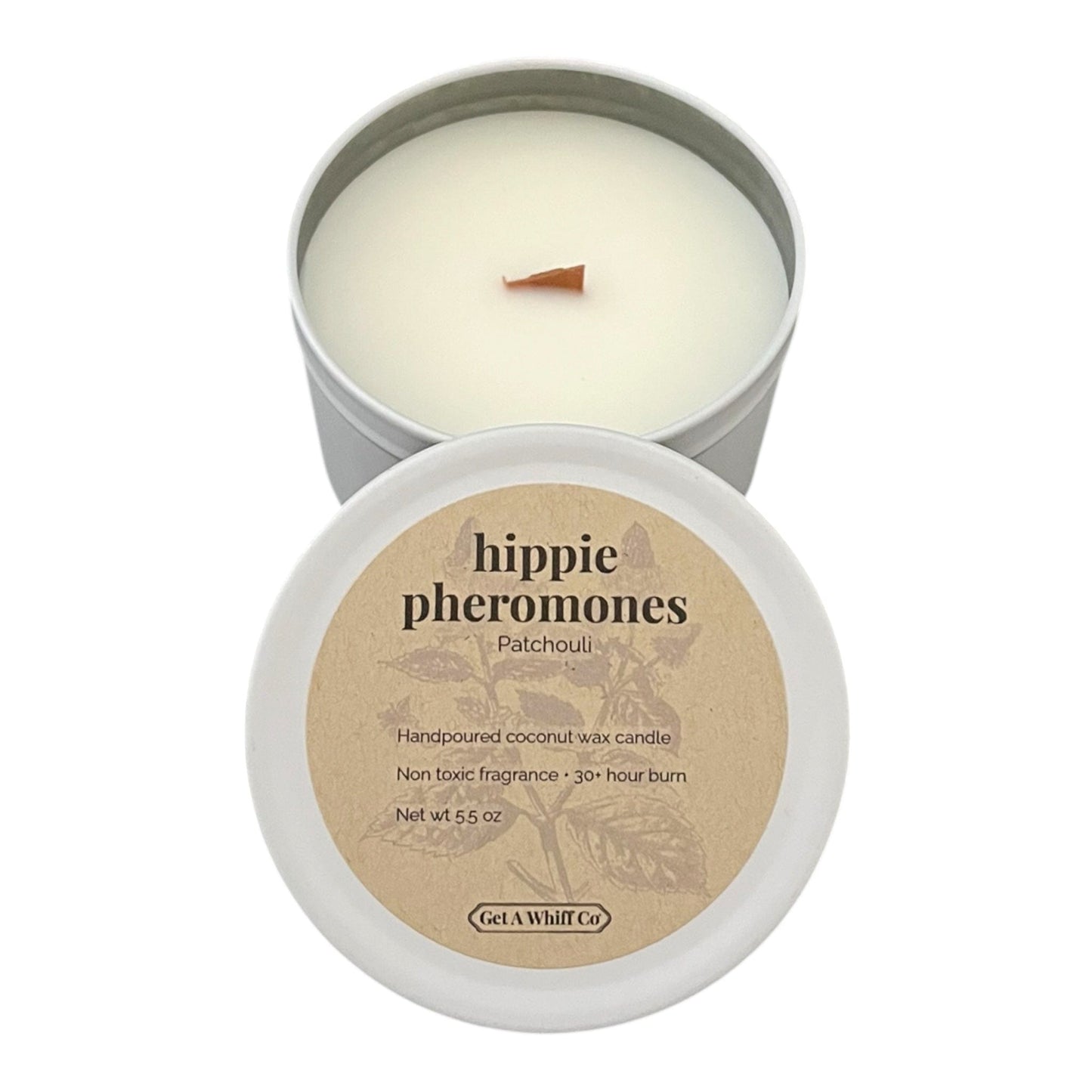 Matte Tin Crackling Candle