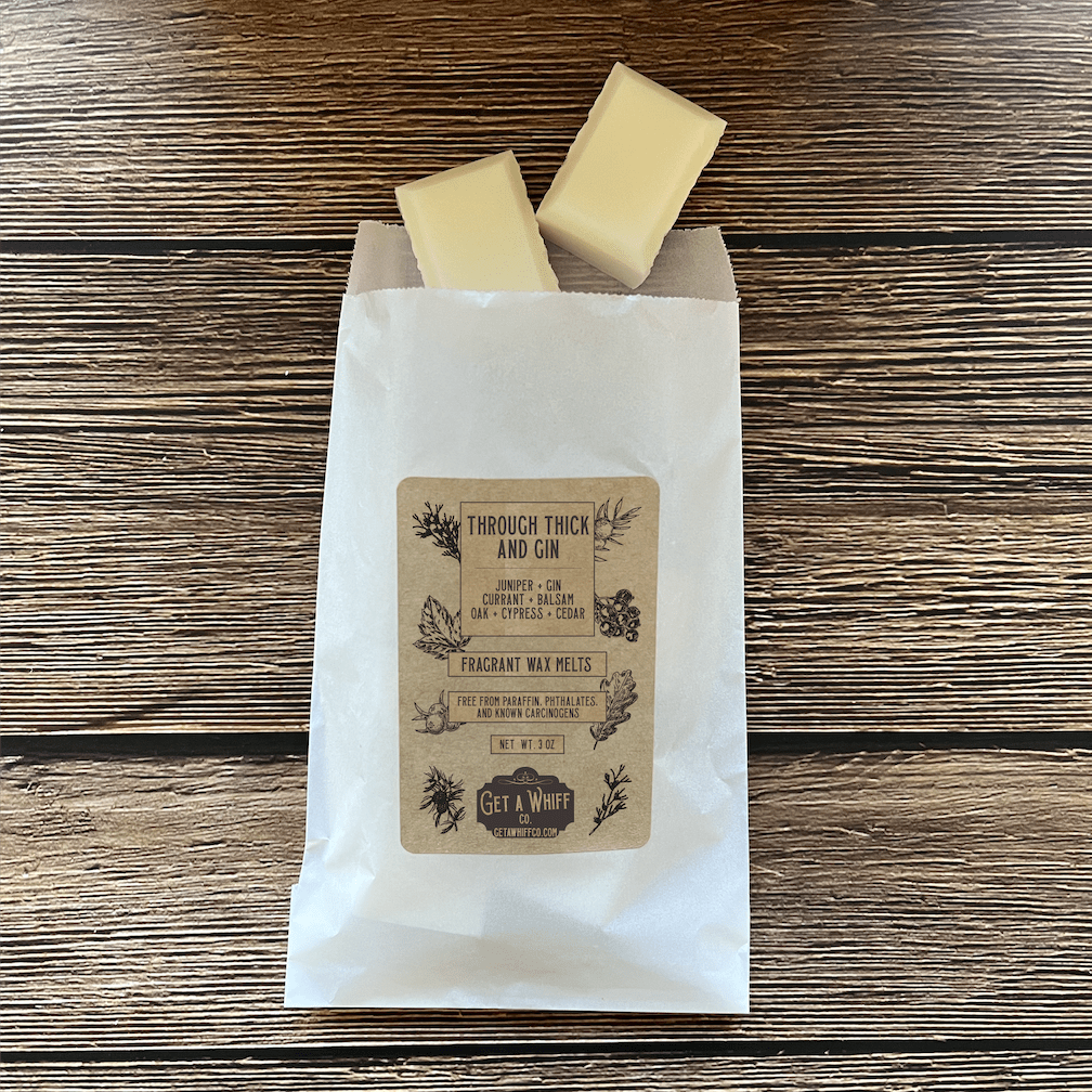 4.5 Ounce - Cedar & Cypress Scented Soy Wax Melts (Through Thick & Gin)