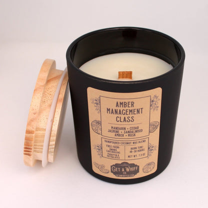 Amber & Cedar Matte Candle