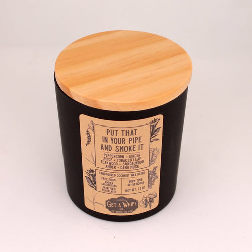 Tobacco & Teakwood (Put That In Your Pipe And Smoke It) Matte Jar Candle