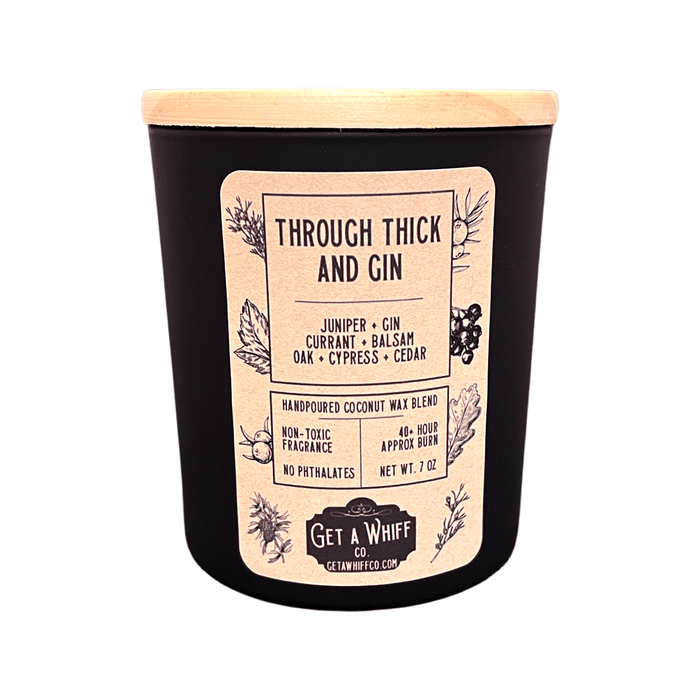 Cedar & Cypress (Through Thick & Gin) Matte Jar Candle