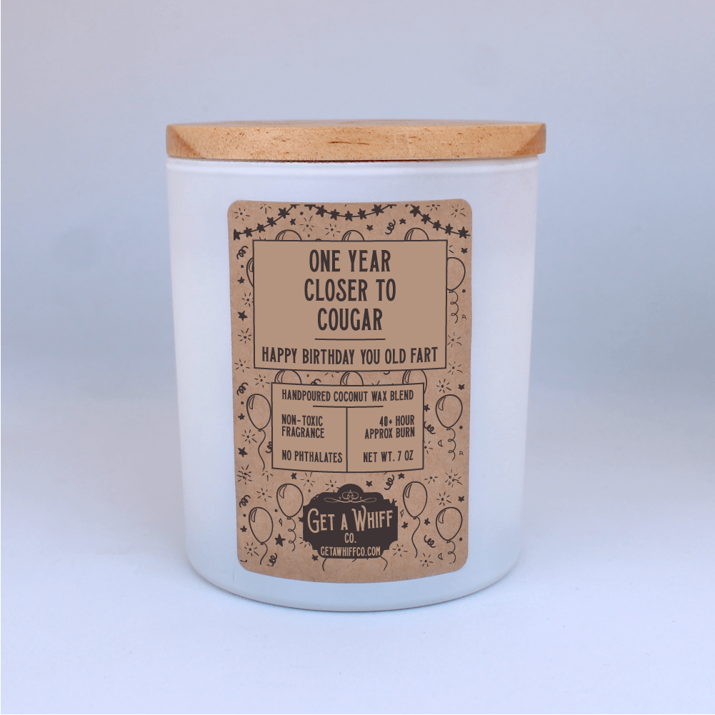 One Year Closer To Cougar | Birthday Candle
