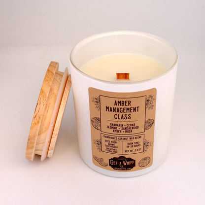 Amber & Cedar Matte Candle