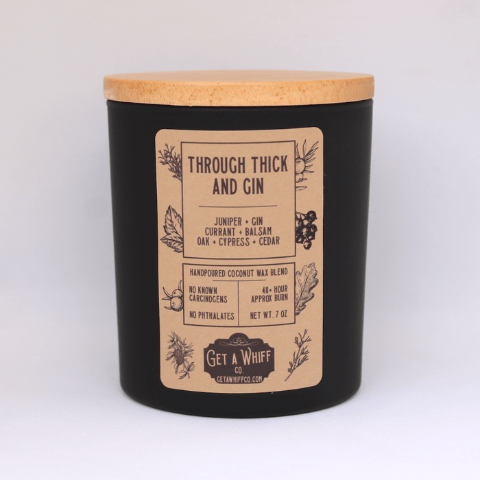 Cedar & Cypress (Through Thick & Gin) Matte Jar Candle