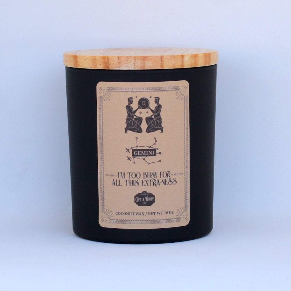 Gemini Zodiac Candle 4 | Astrology Gifts | Zodiac Gifts | Astrology Candles | Gemini Gifts | Birthday Candles Zodiac | Zodiac Sign Candles