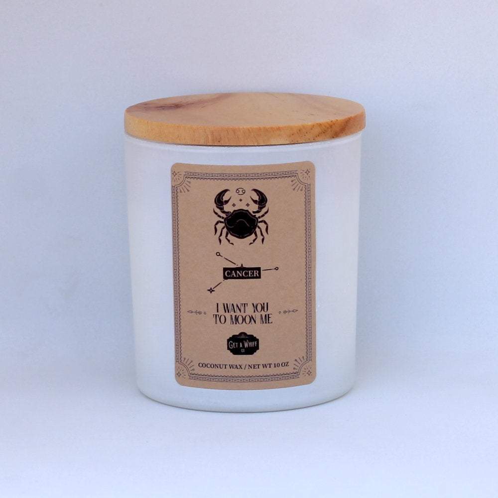 Cancer Zodiac Candle 2 | Astrology Gifts | Zodiac Gifts | Astrology Candles | Birthday Candles Zodiac | Cancer Gifts | Zodiac Sign Candles
