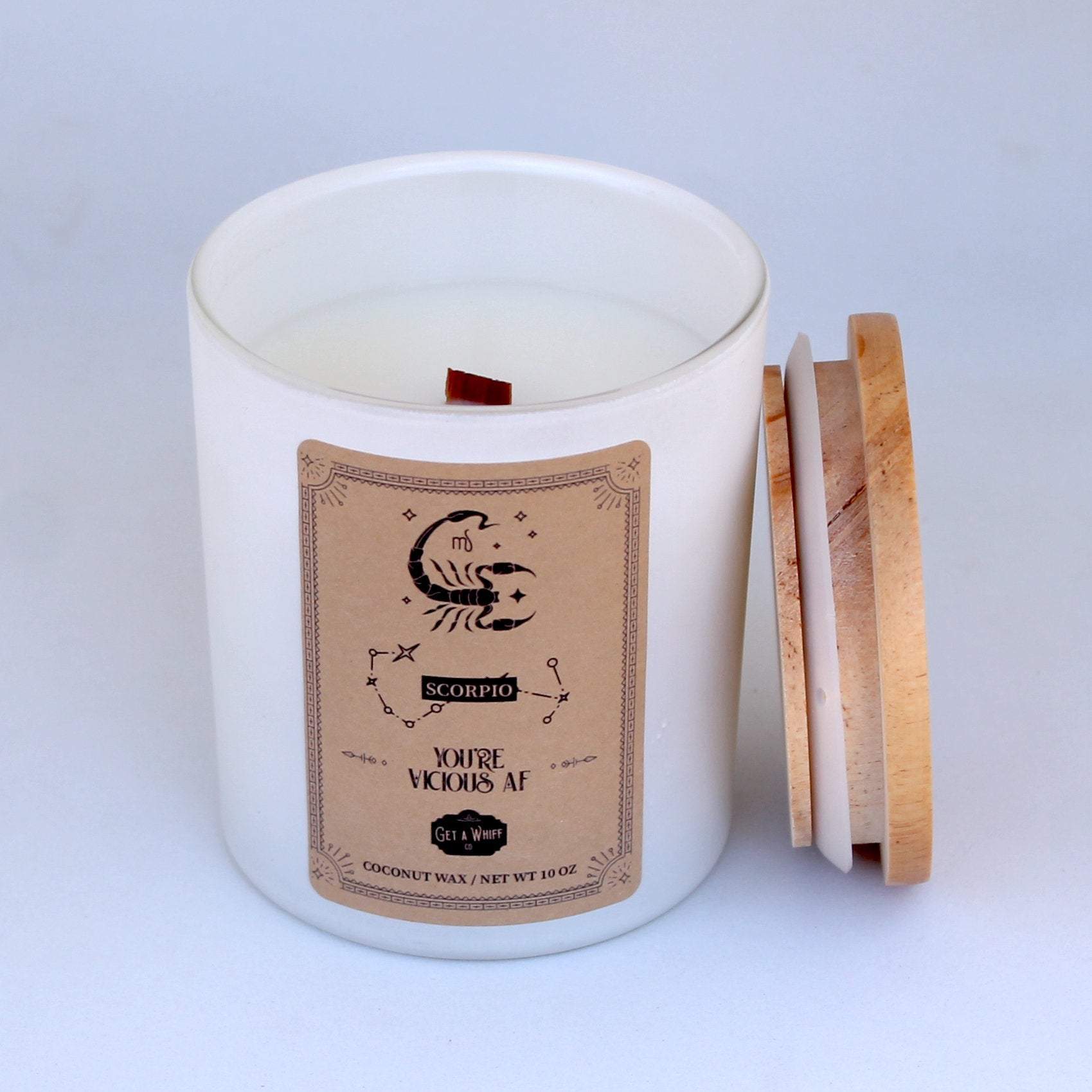 Scorpio Zodiac Candle 4 | Astrology Gifts | Zodiac Gifts | Astrology Candles | Birthday Candles Zodiac | Gifts For Astrology Lovers