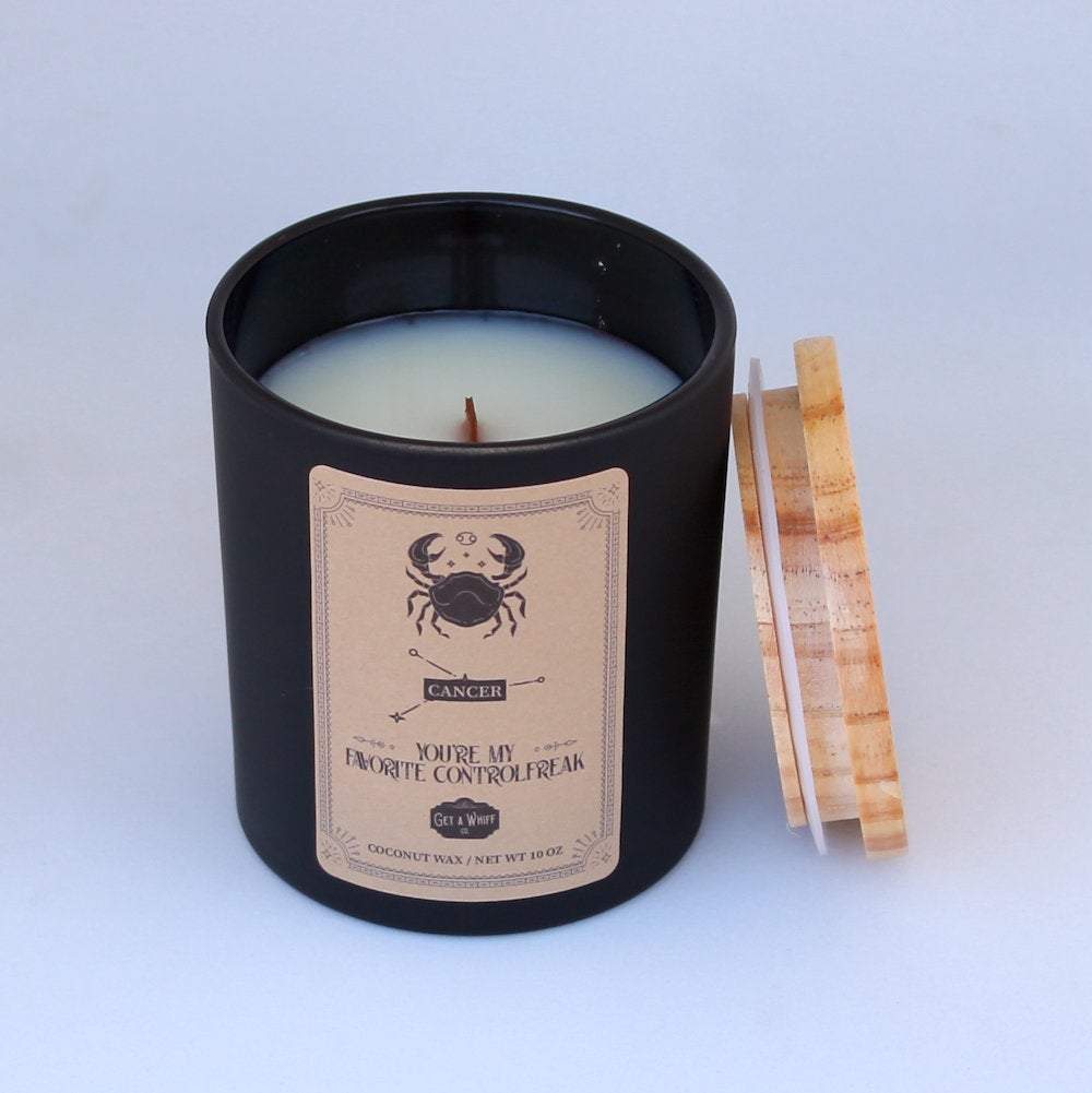 Cancer Zodiac Candle 4 | Astrology Gifts | Zodiac Gifts | Astrology Candles | Birthday Candles Zodiac | Cancer Gifts | Zodiac Sign Candles