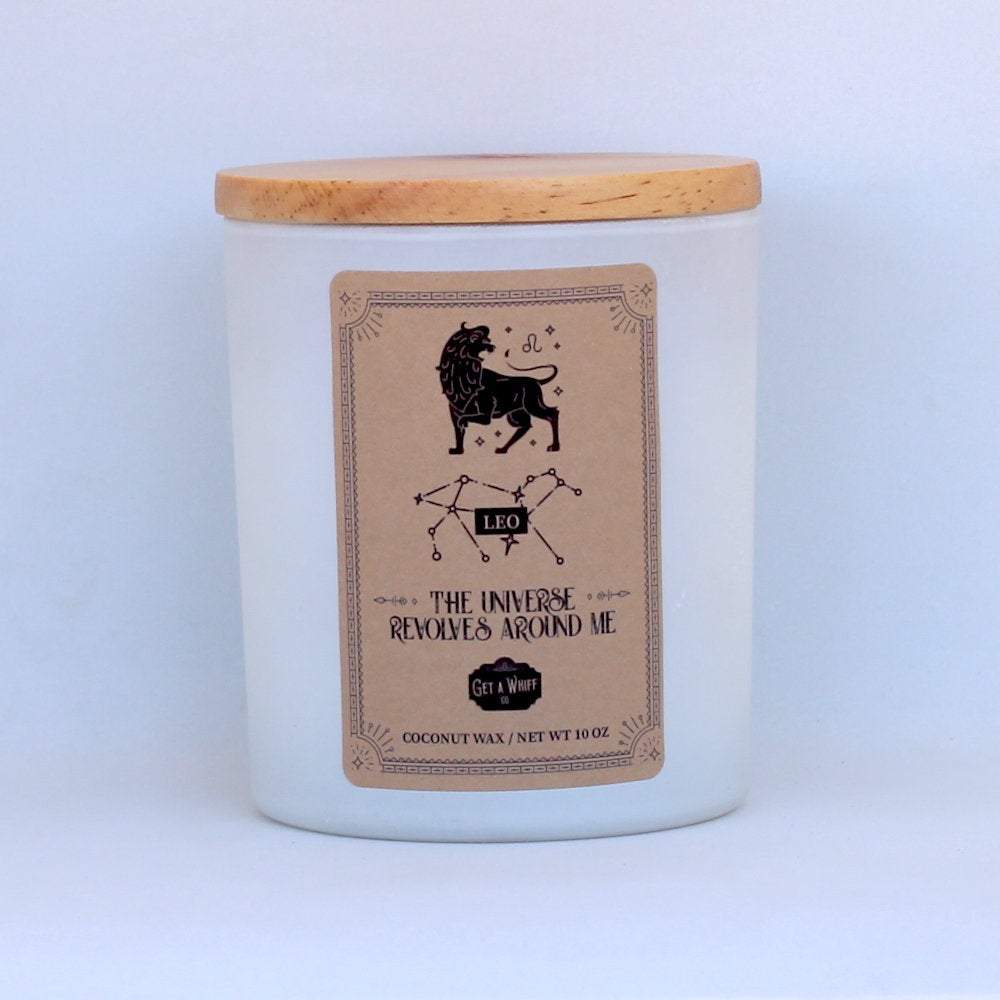Leo Zodiac Candle - The Universe Revolves Around Me