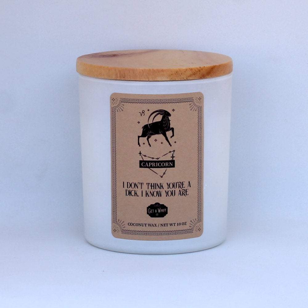 Capricorn Zodiac Candle | Astrology Gifts | Zodiac Gifts | Astrology Candles | Birthday Candles Zodiac | Gifts For Astrology Lovers