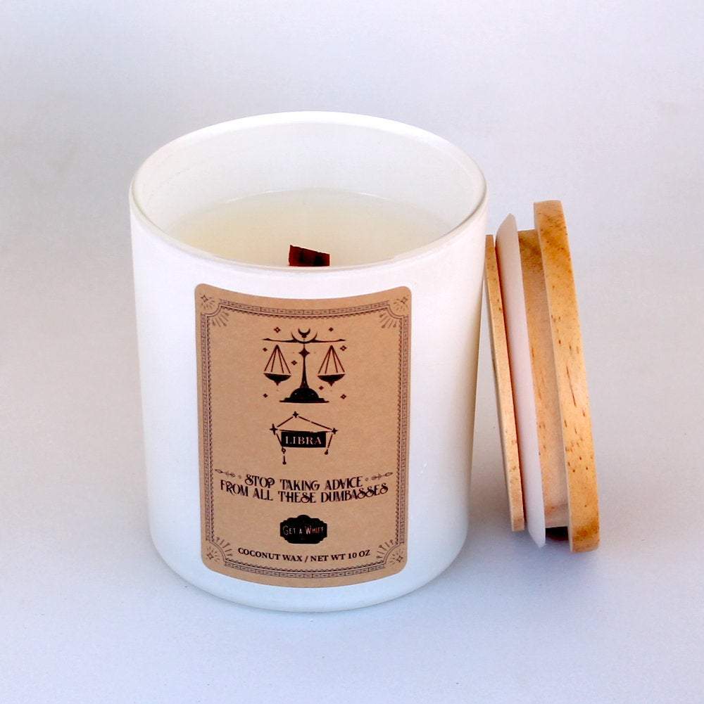 Libra Zodiac Candle - Stop Taking Advice From All These Dumbasses