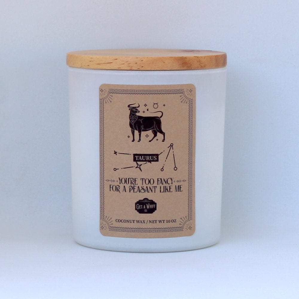 Taurus Zodiac Candle 2 | Astrology Gifts | Zodiac Gifts | Astrology Candles | Birthday Candles Zodiac | Taurus Gifts | Zodiac Sign Candles