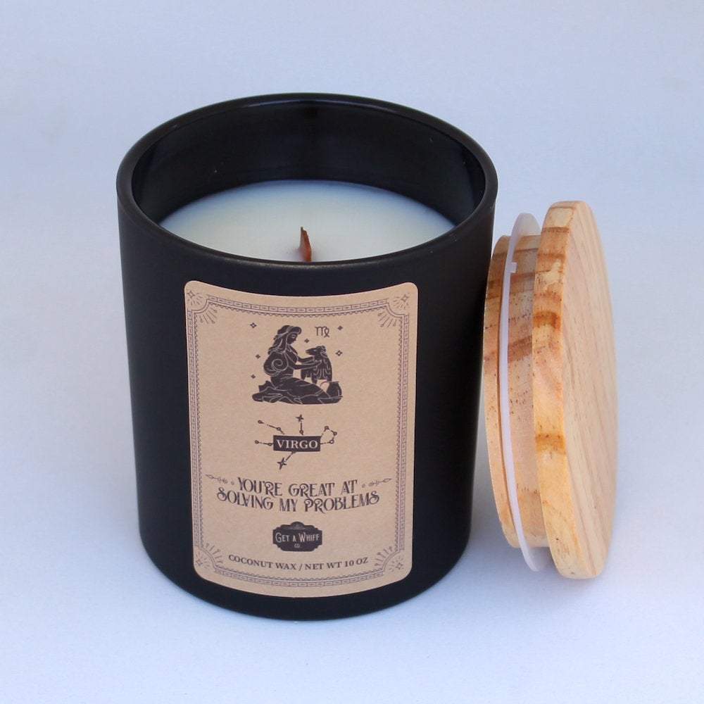 Virgo Zodiac Candle - You're Great At Solving My Problems