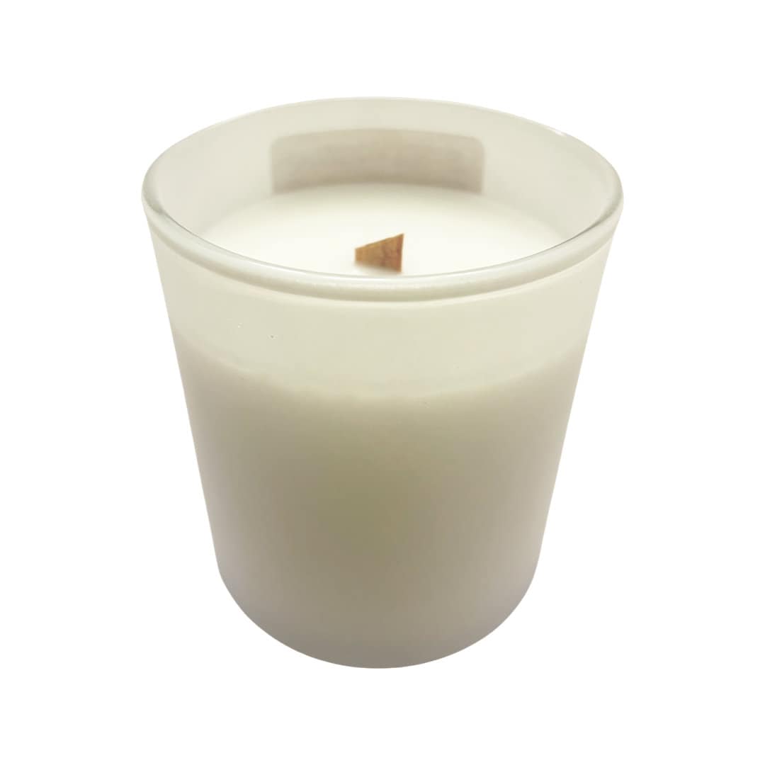Amber & Musk Crackling Wooden Wick Scented Candle Made With Coconut Wax (Somebody Call The Amberlance)
