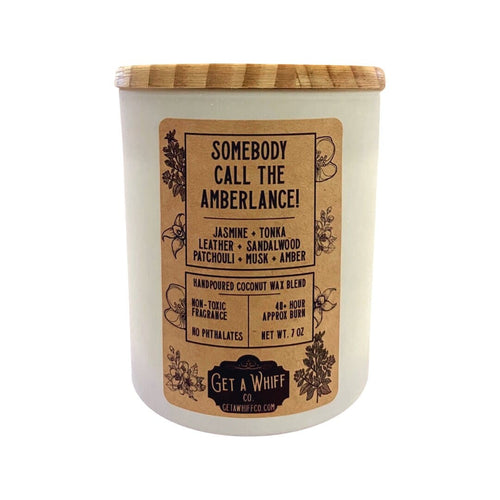 Amber & Musk (Somebody Call The Amberlance) Matte Jar Candle