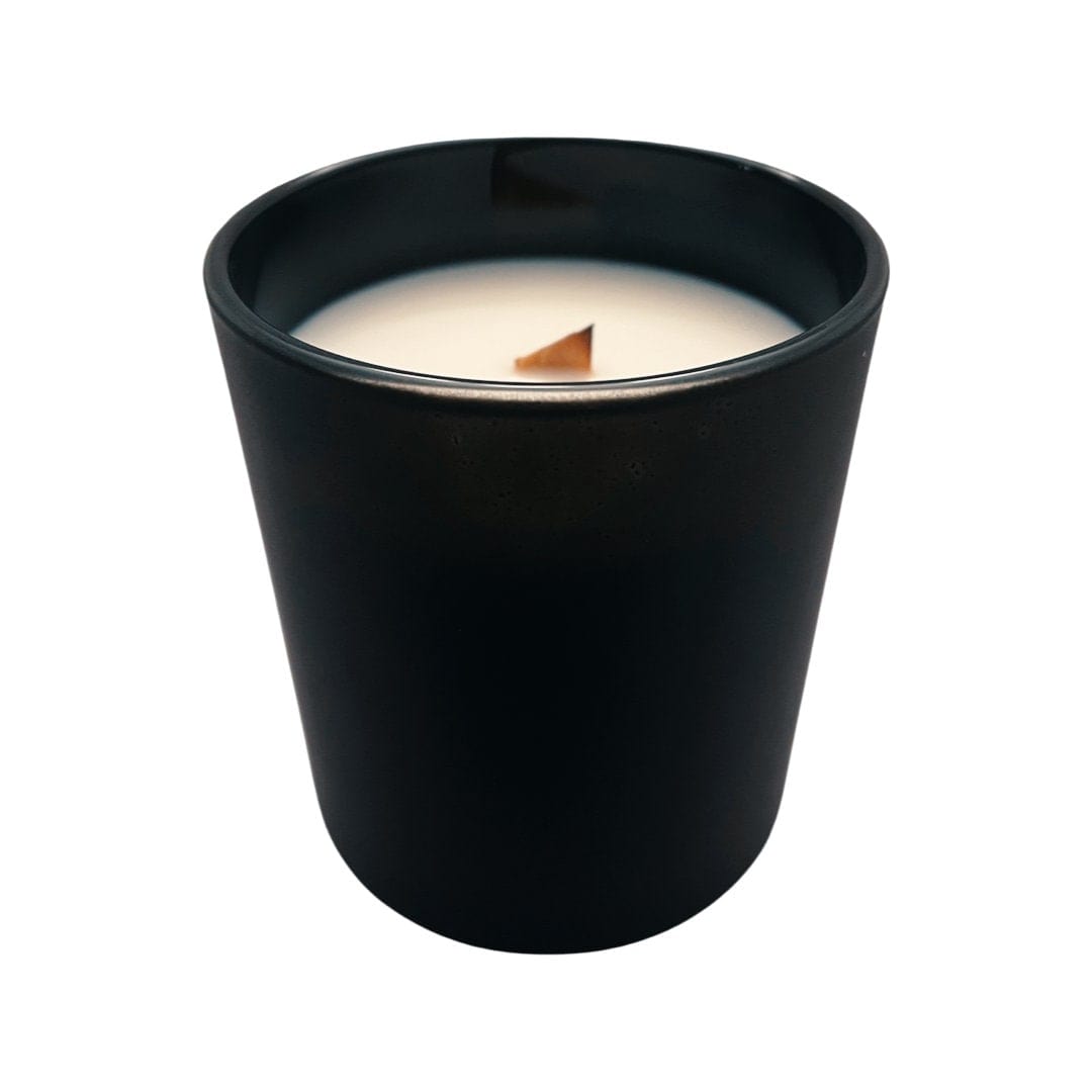 Amber & Musk Crackling Wooden Wick Scented Candle Made With Coconut Wax (Somebody Call The Amberlance)