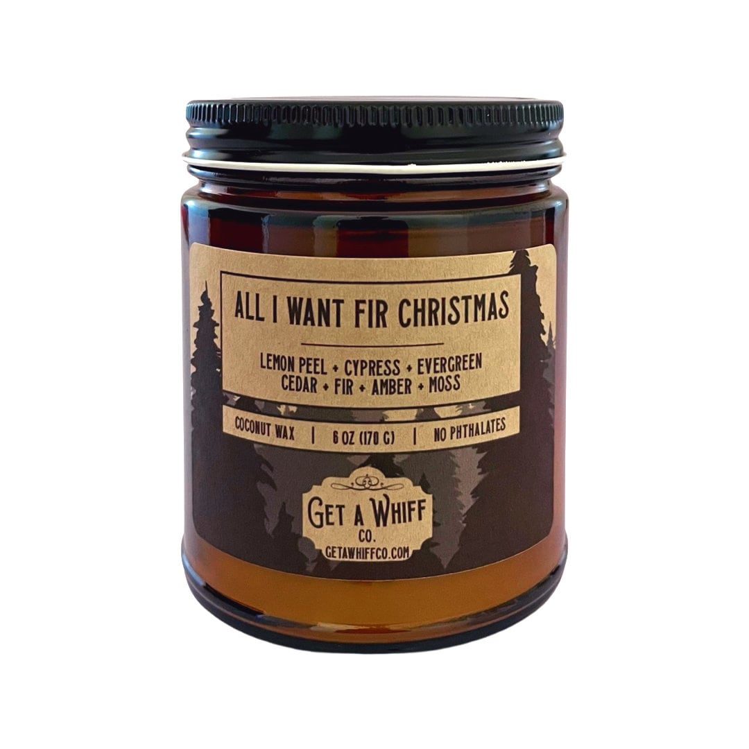 All I Want Fir Christmas Amber Jar Candle (Christmas Tree)