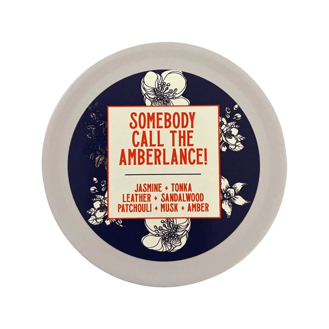 Amber & Musk Tin Candle (Somebody Call The Amberlance)